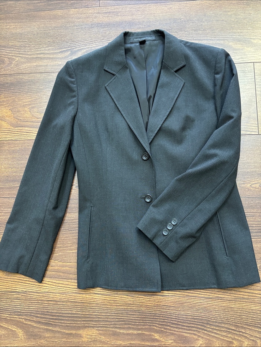 Express Women's Dark Grey Tailored Blazer